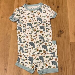 Emerson and Friends Two Piece Manatee Pajama Set